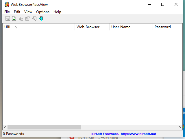 点击查看原图 WebBrowserPassView_v2.11 密码查看